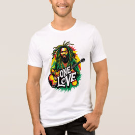 Camiseta unisex One Love el Rey del Reggae Tri-Blend Shirt
