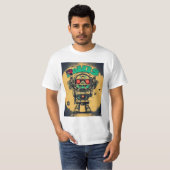 Camiseta vintaje robot steampunk IAs T-Shirt (Vorne ganz)