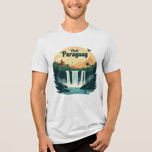 Camiseta "Visita Paraguay" Tri-Blend Shirt (Vorderseite)