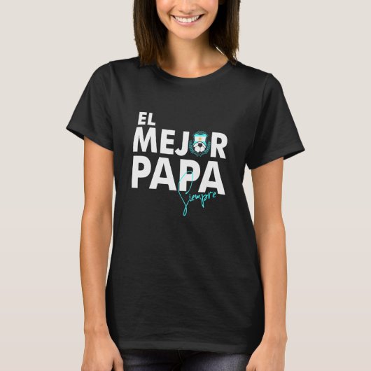 Camisetas Argentina Hombre El Mejor Papa Argentini T-Shirt (Vorderseite)