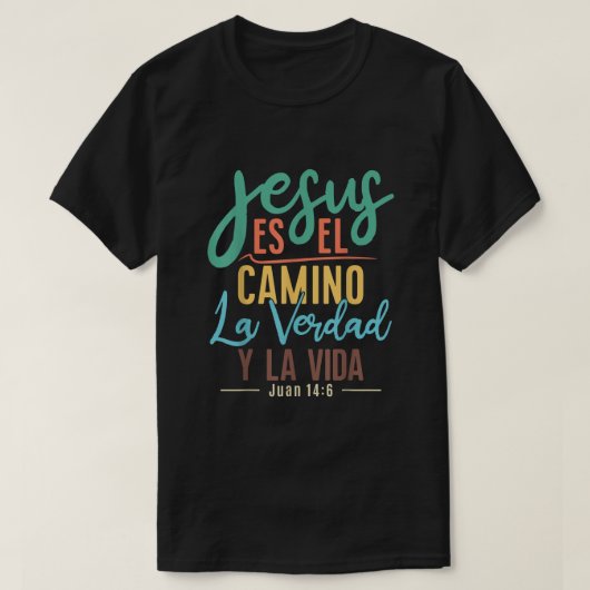 Camisetas Cristianas en espanol Con Frases Biblia T-Shirt (Design vorne)
