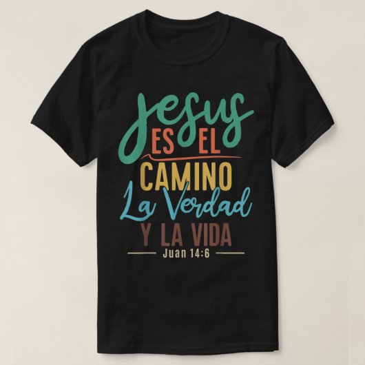 Camisetas Cristianas en espanol Con Frases Biblia T-Shirt (Design vorne)