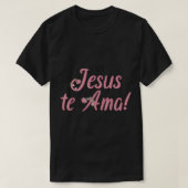 Camisetas Cristianas en espanol Frases Biblia Jesu T-Shirt (Design vorne)