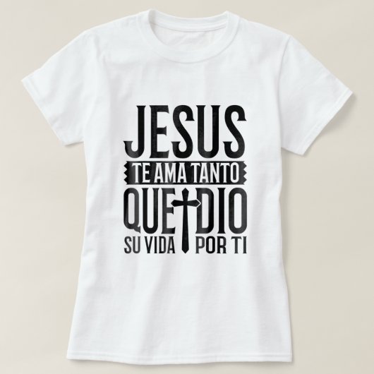 Camisetas Cristianas en Espanol T-Shirt (Design vorne)