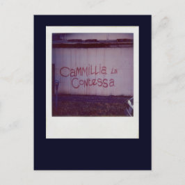 Cammillia la Contessa graffiti in Southbank Postkarte