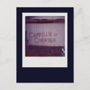 Cammillia la Contessa graffiti in Southbank Postkarte