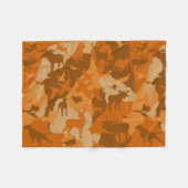 Cammo 2/Camoflaume/Hirsche/Elch/Elch/Jagdhund Fleecedecke (Vorderseite (Horizontal))