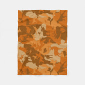 Cammo 2/Camoflaume/Hirsche/Elch/Elch/Jagdhund Fleecedecke (Vorderseite)
