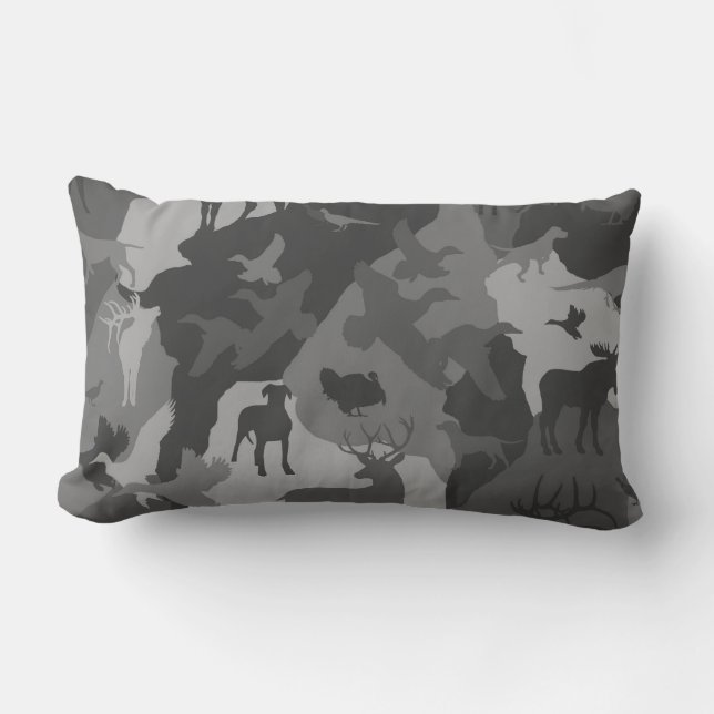 Cammo 4/Camoflaume/Hirsche/Elch/Elch/Jagdhund Lendenkissen (Vorderseite)