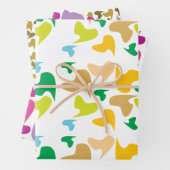 Cammo Designer Wrapping Paper Set von 3 Blättern. Geschenkpapier Set (Beispiel)