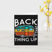 Camng Back That Thing Up Funny Summer Motorhome Mo Karte (Gelbe Blume)