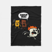 Camng Group Hug Smores Funny Marshmallow Men Women Fleecedecke (Vorderseite)