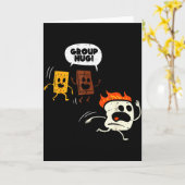 Camng-Gruppenumarmung Smores Lustiger Marshmallow  Karte (Gelbe Blume)
