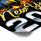 Camng Into The New Year 2026 Fireworks Outdoor Vib Poster (Ecke)