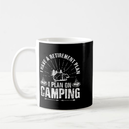Camng Retirement Gift Funny Quote Outdoor Retired  Kaffeetasse (Links)