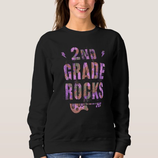 Camo 2nd Grade Rocks Teacher I Teach Second Gr Roc Sweatshirt (Vorderseite)