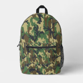 Camo Backpack for Outdoor Adventures, School, or G Bedruckter Rucksack (Vorderseite)