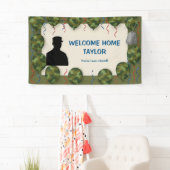 Camo Balloon Welcome Home Banner for Soldier (Insitu)