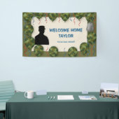 Camo Balloon Welcome Home Banner for Soldier (Messeveranstaltung)