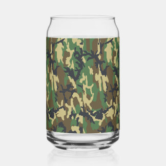 Camo Beer Glass – Woodland Print Can Style Dosenglas