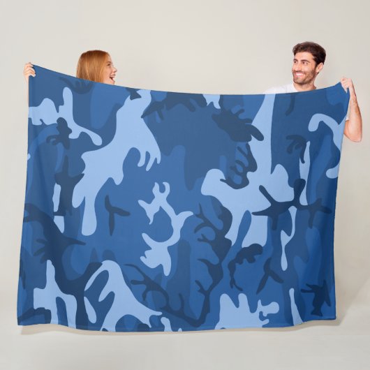 Camo Blue Fleecedecke (Beispiel)