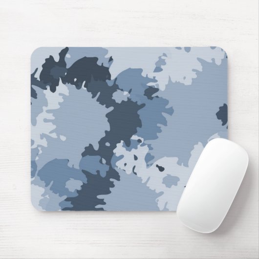 Camo Blue Mousepad (Mit Mouse)