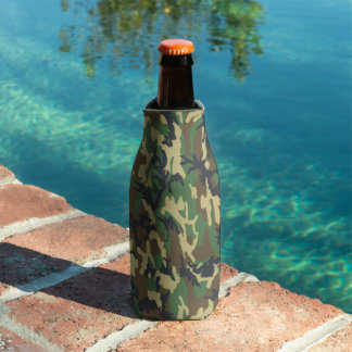 Camo Bottle Cooler – Woodland Beer Koozie Flaschenkühler