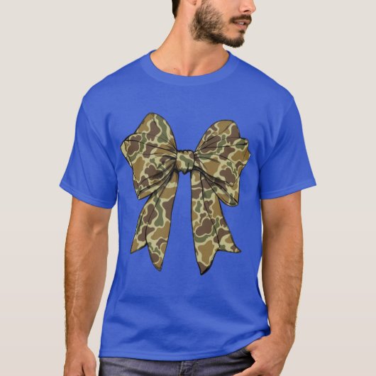 Camo Bow Camo Hunting Theme Fall Shower Camouflage T-Shirt (Vorderseite)