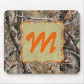 Camo Camouflage Hunting Monogram Initial Mouse Pad Mousepad (Vorne)