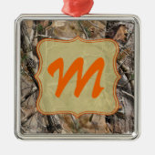 Camo Camouflage Hunting Monogram Initial Ornament (Vorne)
