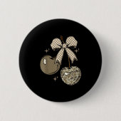 Camo Checkered Cherry Bow, Hunting,checkered Patte Button (Vorderseite)