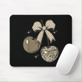 Camo Checkered Cherry Bow, Hunting,checkered Patte Mousepad (Mit Mouse)
