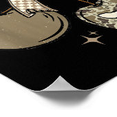 Camo Checkered Cherry Bow, Hunting,checkered Patte Poster (Ecke)