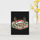 Camo Christmas Santa Deer Hunting Season Holiday O Karte (Gelbe Blume)