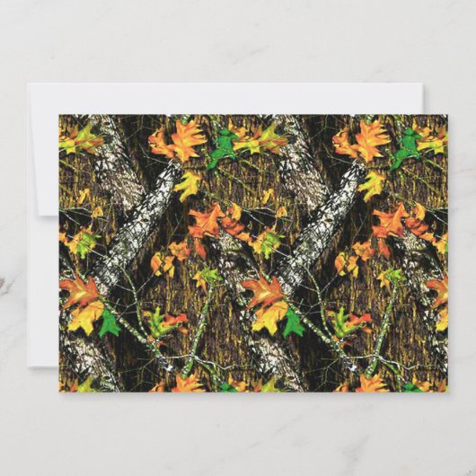 Camo Class of 2014 Graduation Einladung (Rückseite)