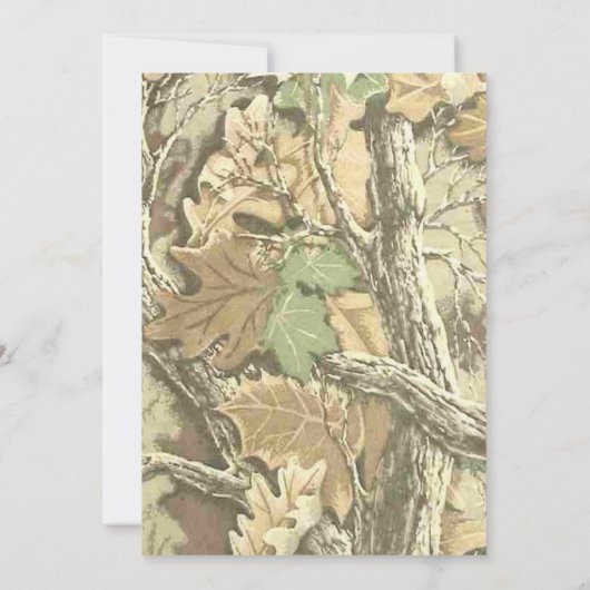 Camo Class of 2014 Graduation Einladung (Rückseite)