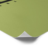 Camo Cowmoflage Pop Art Cow Poster (Ecke)