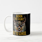 Camo Deer Hunting Boys Kids Funny Born Hunt Forced Kaffeetasse (Links)