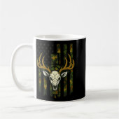 Camo Deer Hunting Elk Skull American Flag Youth Bo Kaffeetasse (Links)