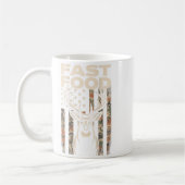 Camo Deer Hunting Fast Food Gag Hunter Gift Funny Kaffeetasse (Links)