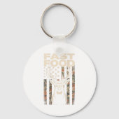 Camo Deer Hunting Fast Food Gag Hunter Gift Funny Schlüsselanhänger (Vorderseite)