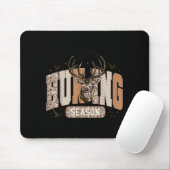 Camo Deer Hunting Season Wildlife Buck Antlers Hun Mousepad (Mit Mouse)