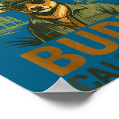 Camo Deer My Favorite Hunting Buddy Calls Me Dad J Poster (Ecke)