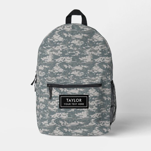Camo Digital Bedruckter Rucksack (Vorderseite)