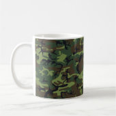 [CAMO-GR-1] Grüne und braune Camouflage Kaffeetasse (Links)