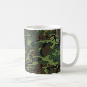 [CAMO-GR-1] Grüne und braune Camouflage Kaffeetasse