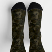 Camo green abstract socken (Oben)