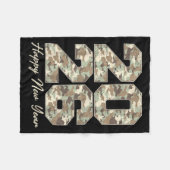 Camo Happy New Year Party 2026 Family Matching Cos Fleecedecke (Vorderseite (Horizontal))