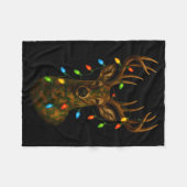Camo Hunting Reindeer Deer Christmas Holiday Xmas Fleecedecke (Vorderseite (Horizontal))