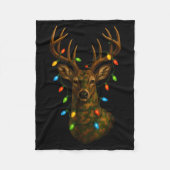 Camo Hunting Reindeer Deer Christmas Holiday Xmas Fleecedecke (Vorderseite)